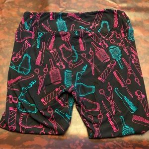 LuLaRoe leggings Hair Tools Print Tall Curvy Size